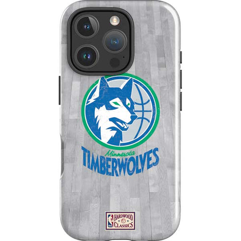 NBA Minnesota Timberwolves Hardwood Classics iPhone 16 Pro Impact Case
